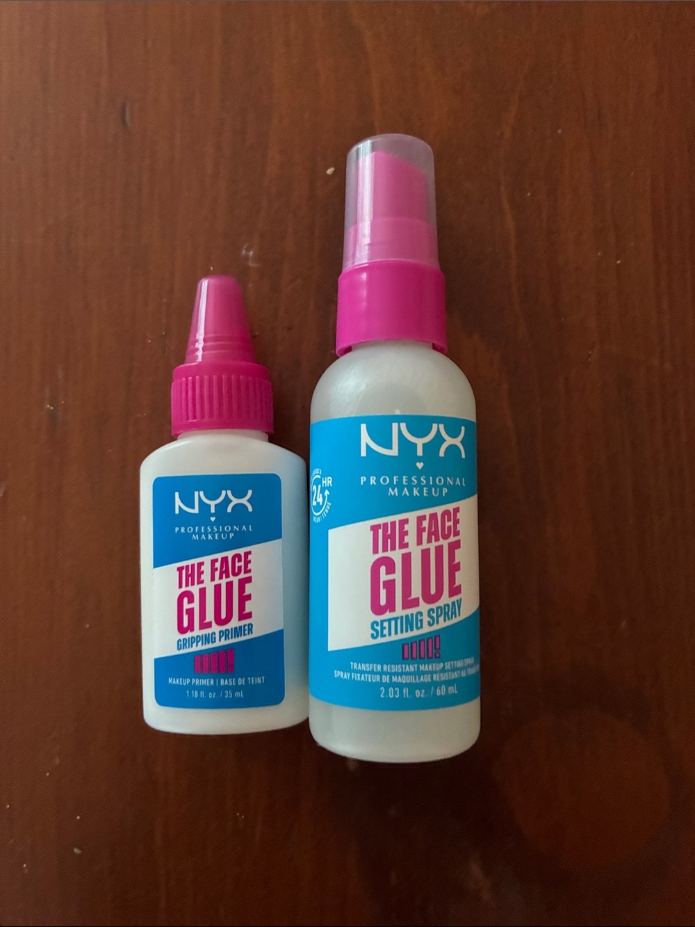 NYX The Face Glue Setting Spray & Gripping Primer - Pink and Blue Accents